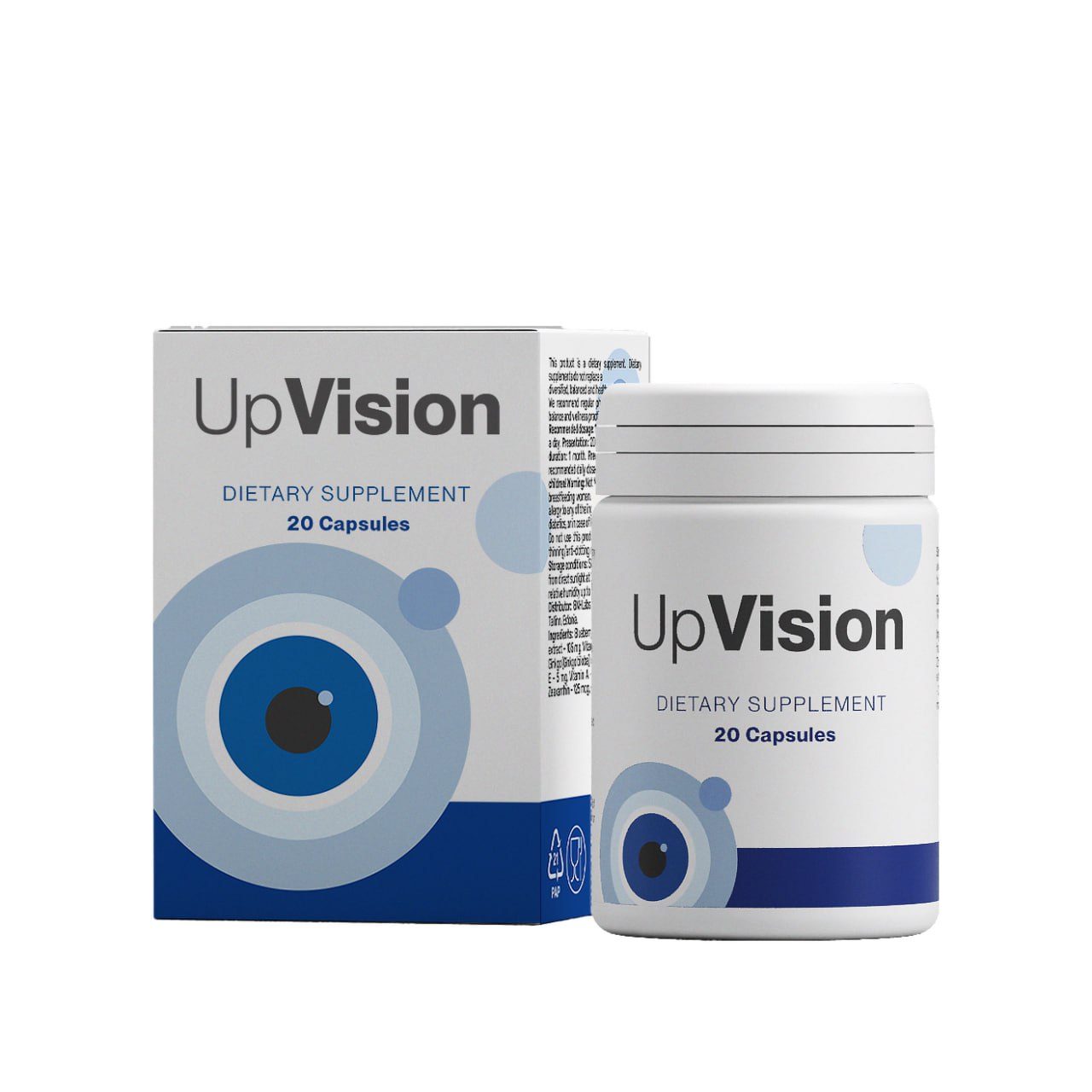 UpVision doboz és flakon az ajánlat képén